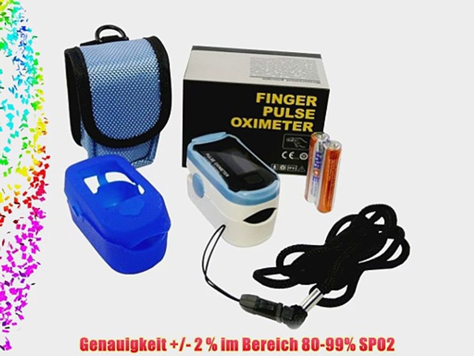 Fingerpulsoximeter MD300C29 mit OLED-Anzeige *Farbe: blau/weiss