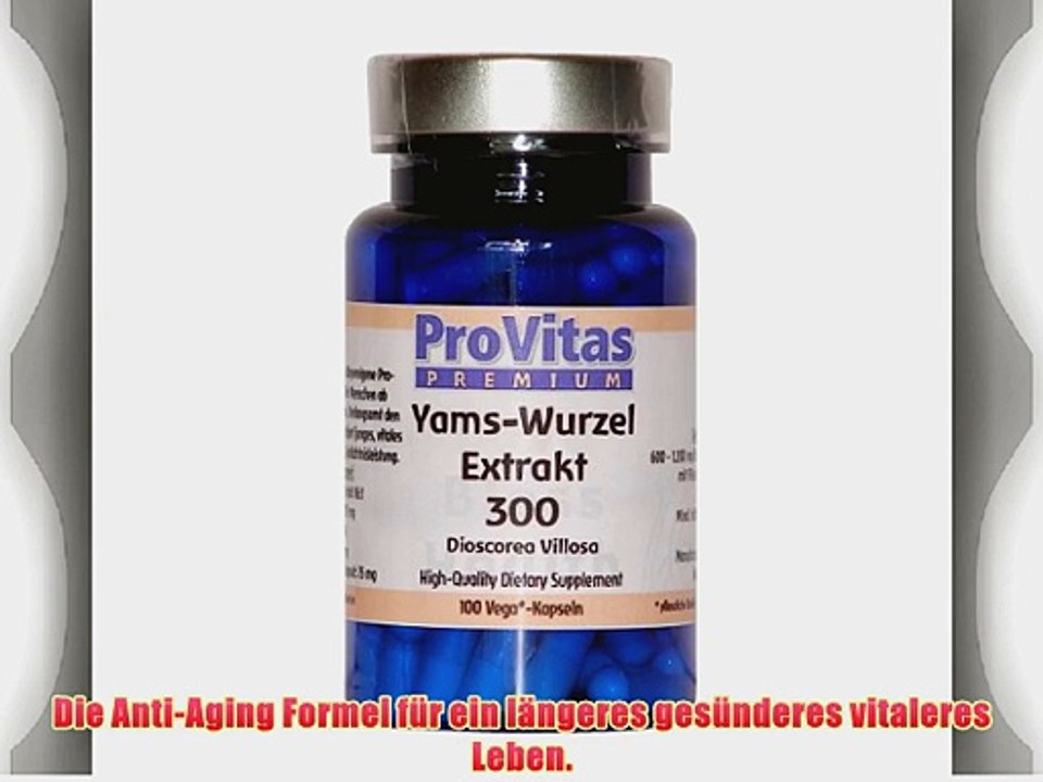 Yams-Wurzel-Extrakt (DHEA) ? 300 mg Diosgeningehalt 16% 100 V-Kaps.