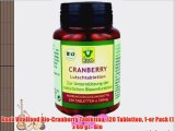 Raab Vitalfood Bio-Cranberry Tabletten 120 Tabletten 1-er Pack (1 x 60 g) - Bio