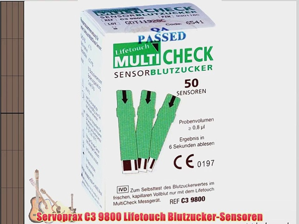 Servoprax C3 9800 Lifetouch Blutzucker-Sensoren