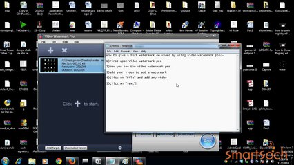 How To Add Text Watermark In Windows 7 By Using Video Watermark Pro