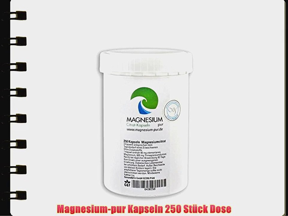 Magnesium-pur Kapseln 250 St?ck Dose