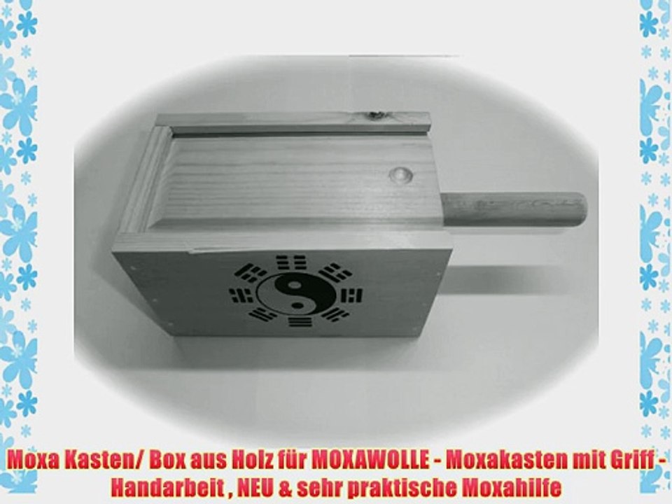 Moxa Kasten/ Box aus Holz f?r MOXAWOLLE - Moxakasten mit Griff - Handarbeit  NEU