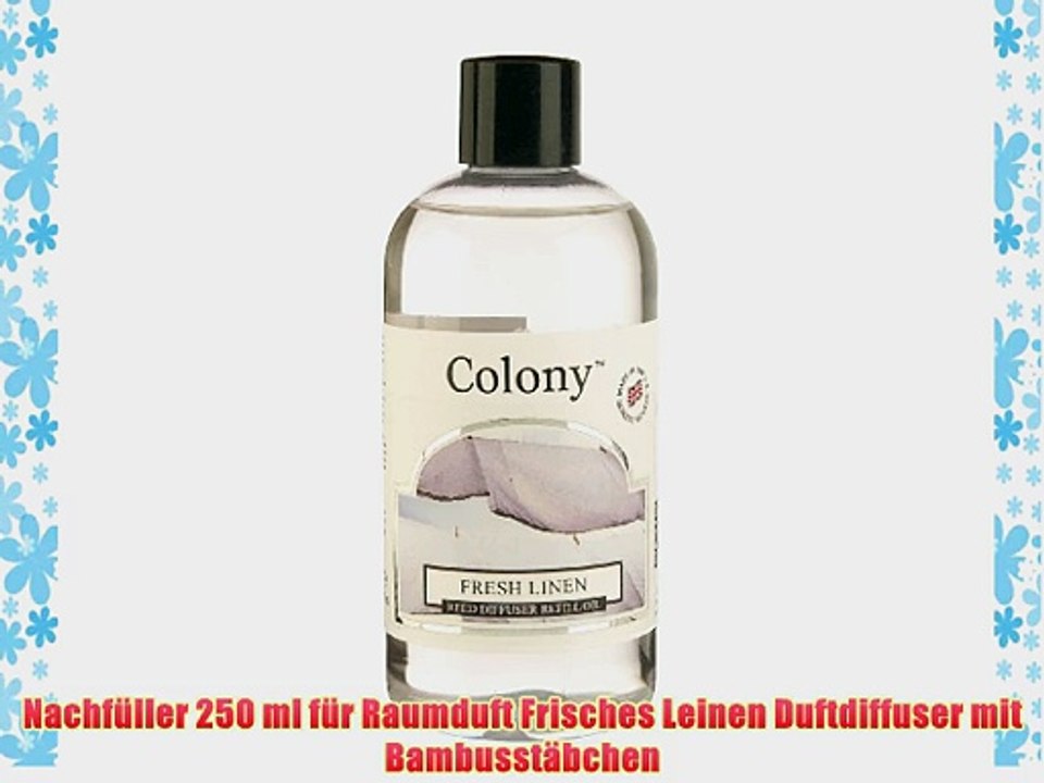 Nachf?ller 250 ml f?r Raumduft Frische Leinen Duftdiffuser mit Bambusst?bchen