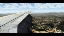 Flight Simulator X | HD | 737 landing Aerosoft Ibiza | REX 2.0