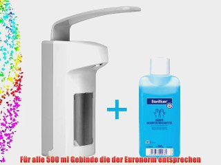 mediAID Wandspender Eurospender 500ml f?r alle Eurogebinde inkl. Sterillium Classic 500ml