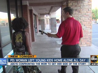 Police: Young children left home alone all day