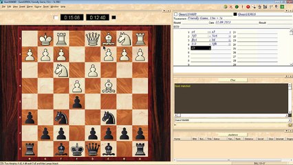 Live chess game: Unexpected win.