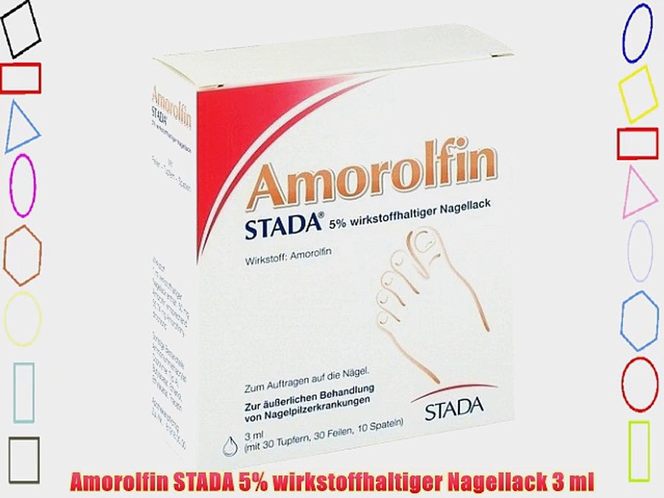 Amorolfin STADA 5% wirkstoffhaltiger Nagellack 3 ml