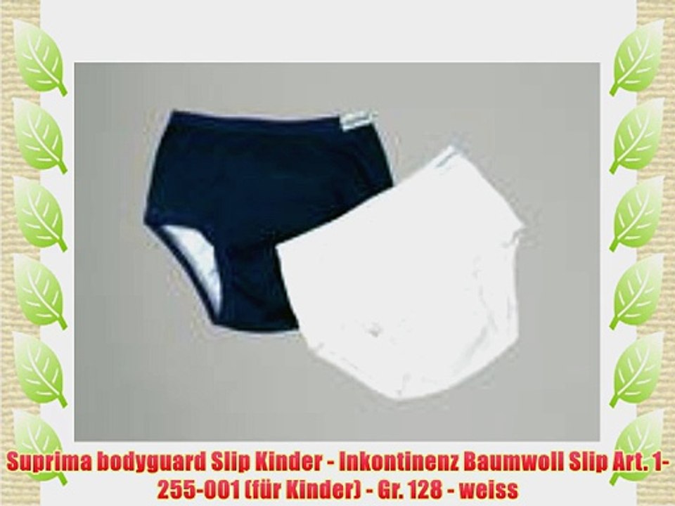 Suprima bodyguard Slip Kinder - Inkontinenz Baumwoll Slip Art. 1-255-001 (f?r Kinder) - Gr.