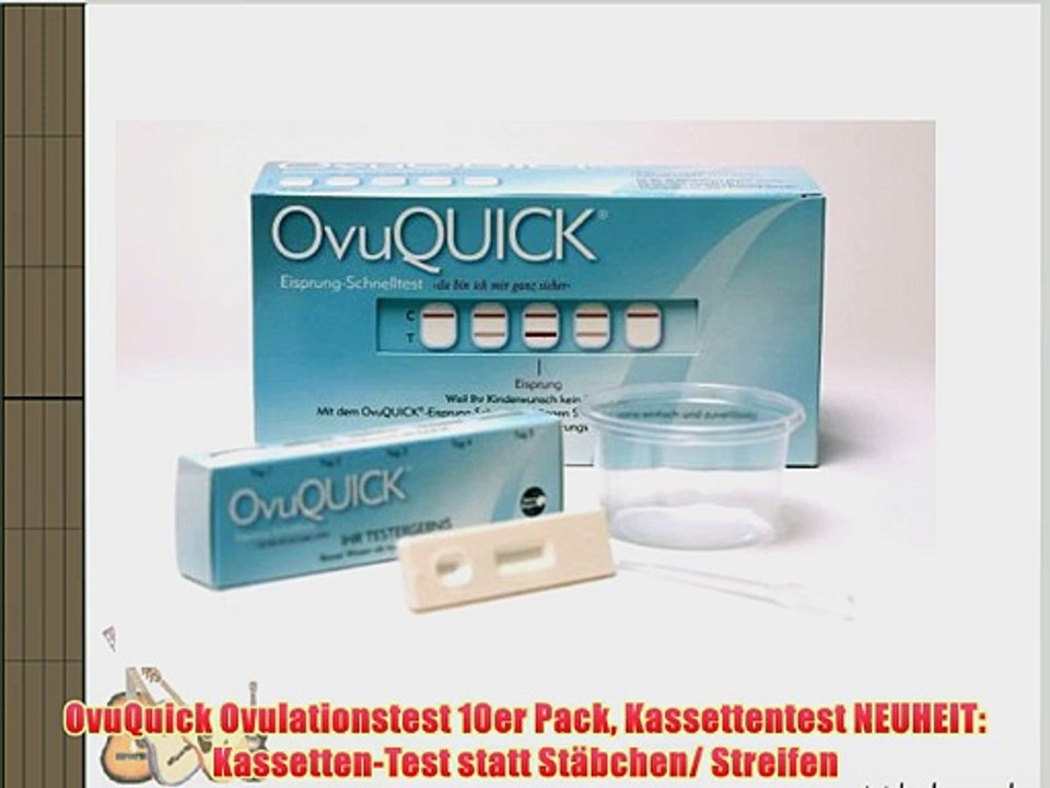 OvuQuick Ovulationstest 10er Pack Kassettentest NEUHEIT: Kassetten-Test statt St?bchen/ Streifen