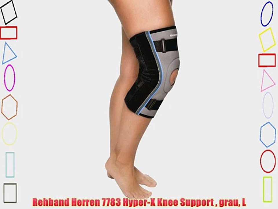 Rehband Herren 7783 Hyper-X Knee Support? grau L
