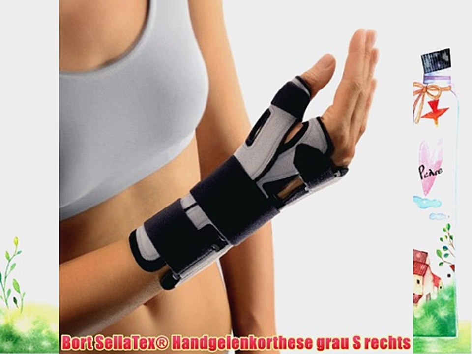 Bort SellaTex? Handgelenkorthese grau S rechts