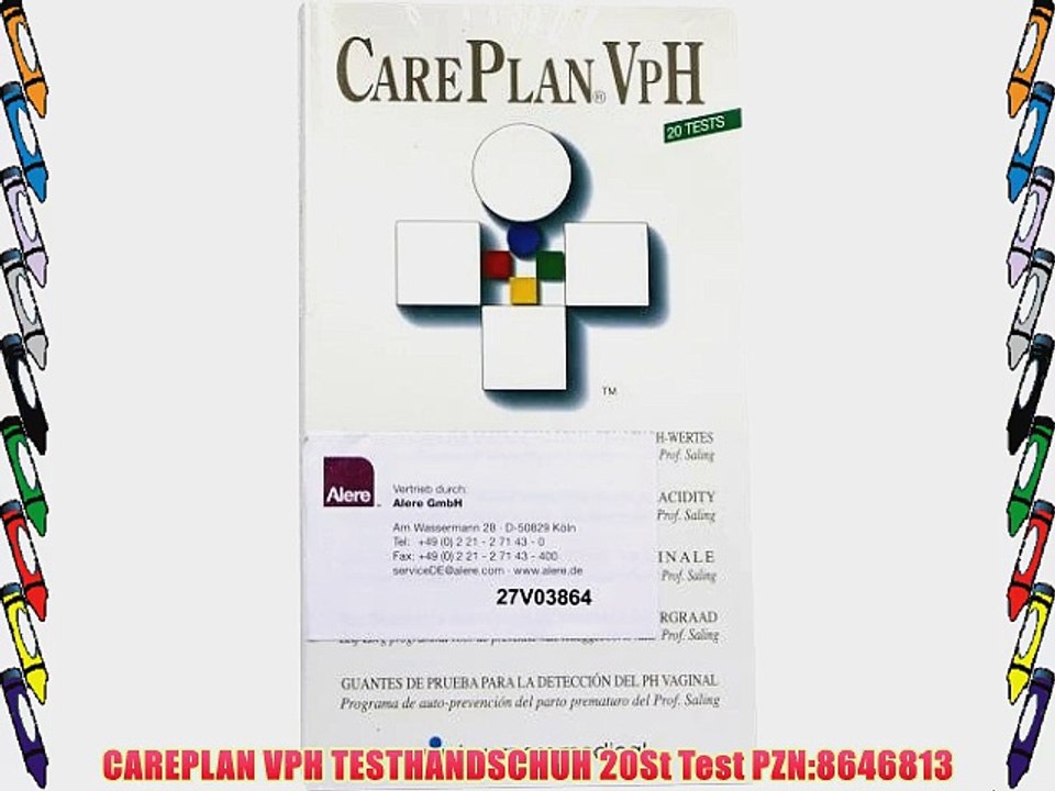 CAREPLAN VPH TESTHANDSCHUH 20St Test PZN:8646813