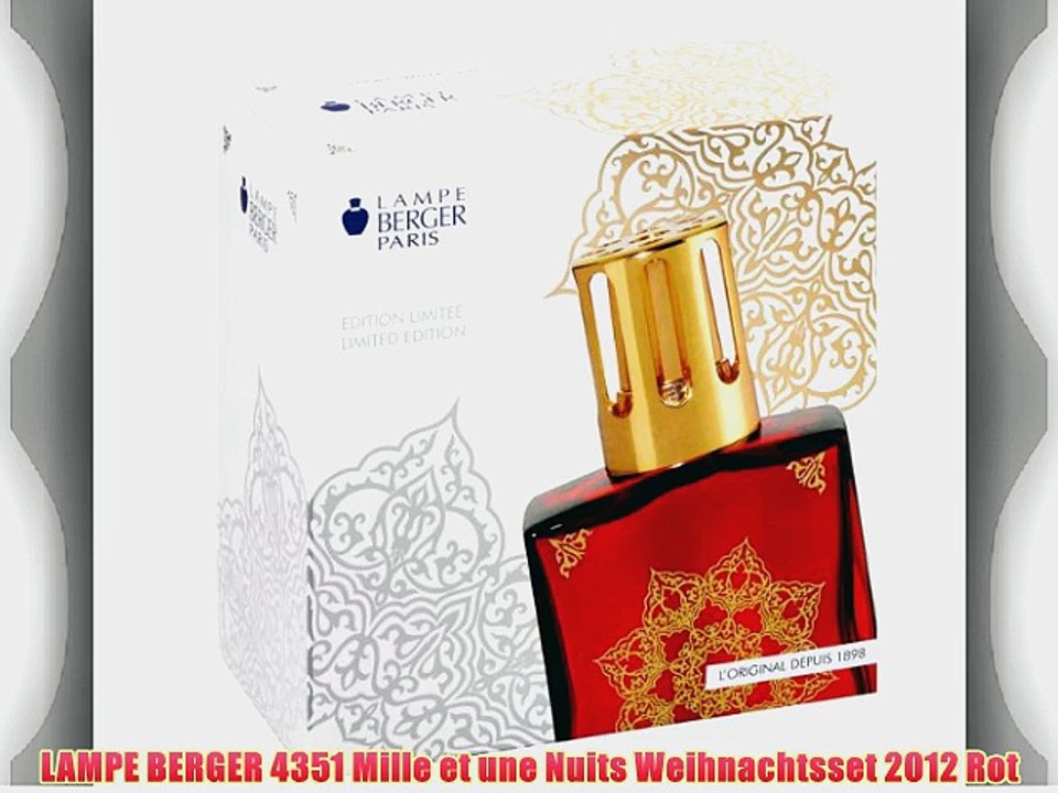 LAMPE BERGER 4351 Mille et une Nuits Weihnachtsset 2012 Rot