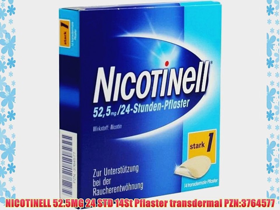 NICOTINELL 52.5MG 24 STD 14St Pflaster transdermal PZN:3764577