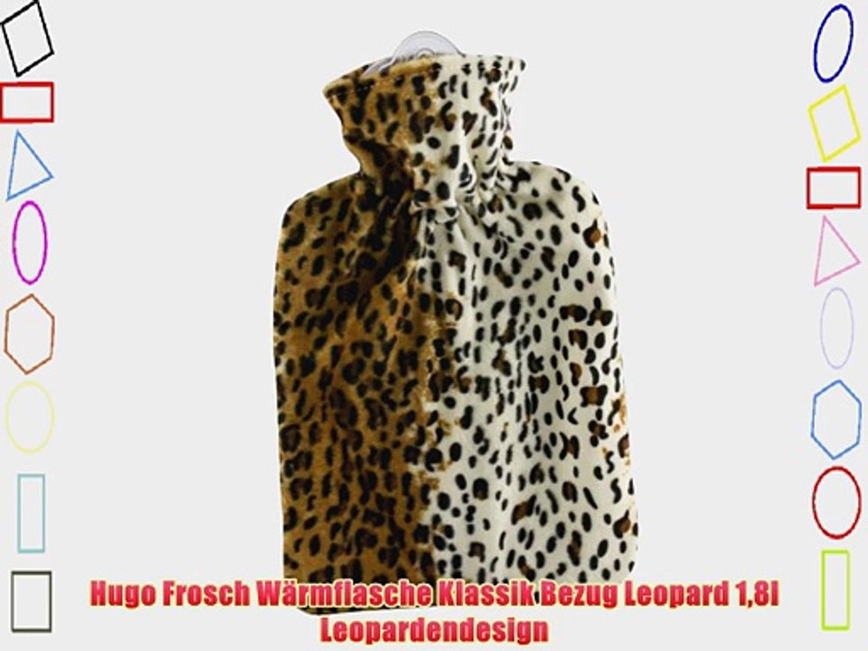 Hugo Frosch W?rmflasche Klassik Bezug Leopard 18l Leopardendesign