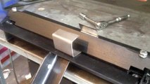 DIY sheet metal bench bending machine project