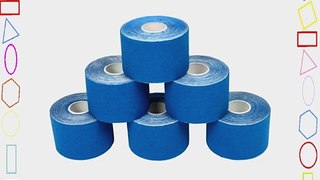 8 Rollen Kinesiologie Tape 5 m x 50 cm in 11 Farben Farbe:dunkelblau