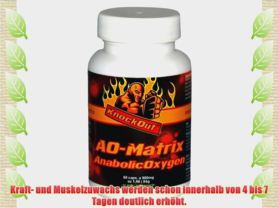 US Testo Booster auf NO2-Basis by KnockOut-Nutrition - AnabolicOxygen-Matrix - 360 Kapseln