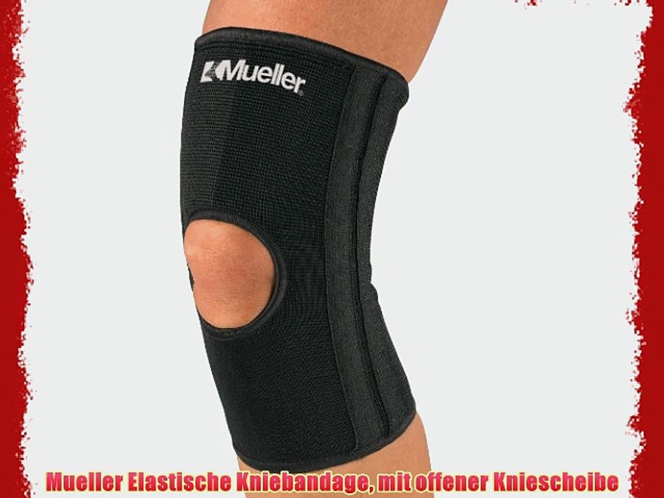 Mueller Elastische Kniebandage mit offener Kniescheibe