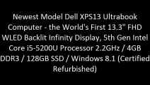 Newest Model Dell XPS13 Ultrabook Computer - the World's First 13.3