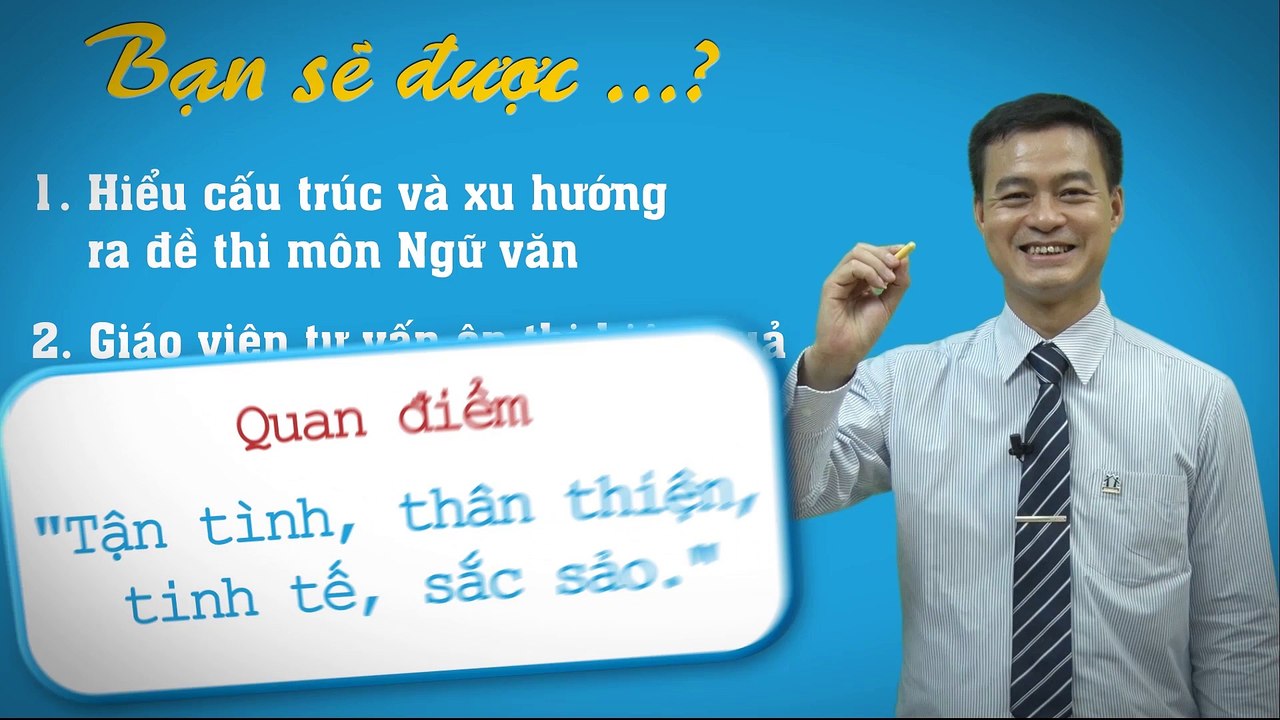 Chiến lược ôn thi THPT quốc gia - Ngữ văn - Thầy Phạm Hữu Cường