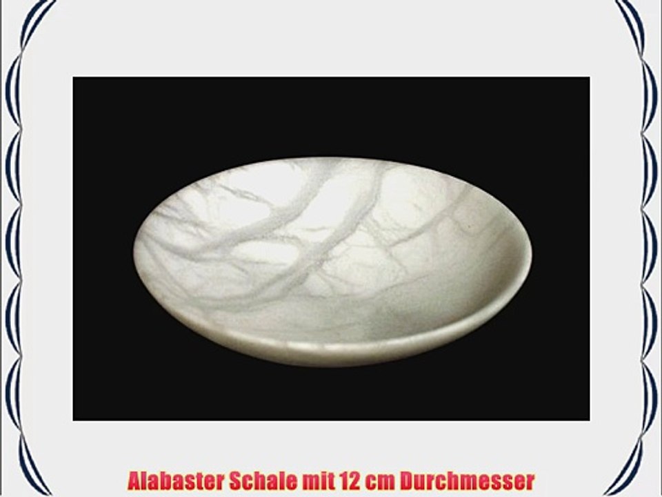 Alabaster Schale mit 12 cm Durchmesser