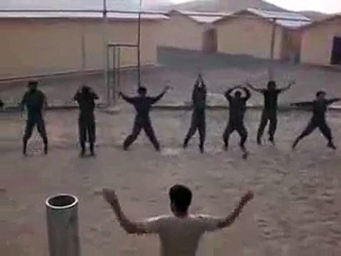 Soldiers of Afghanistan perform exercise / Инструкторы армии США тренируют солдат Афганистана
