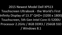 2015 Newest Model Dell XPS13 Touchscreen Ultrabook - the World's First Infinity Display of 13.3