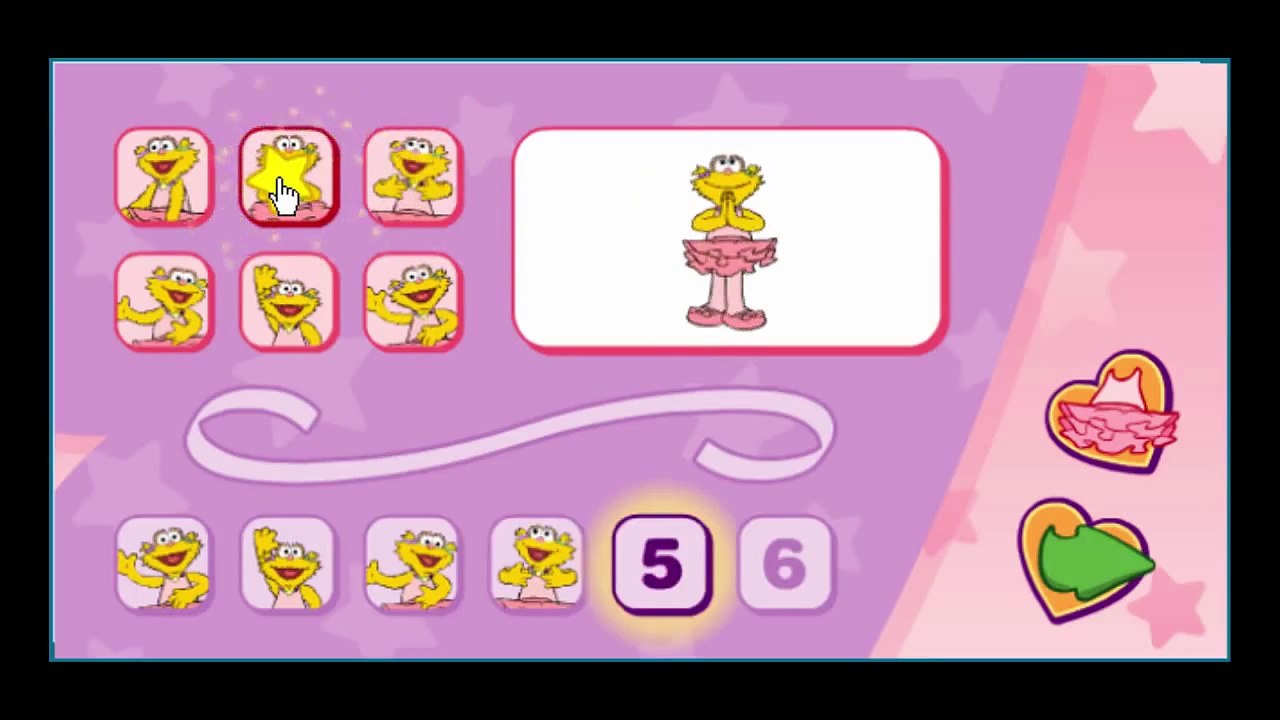 Sesame Street Zoes Dance Moves Cartoon Animation PBS Kids Game Play Walkthrough
