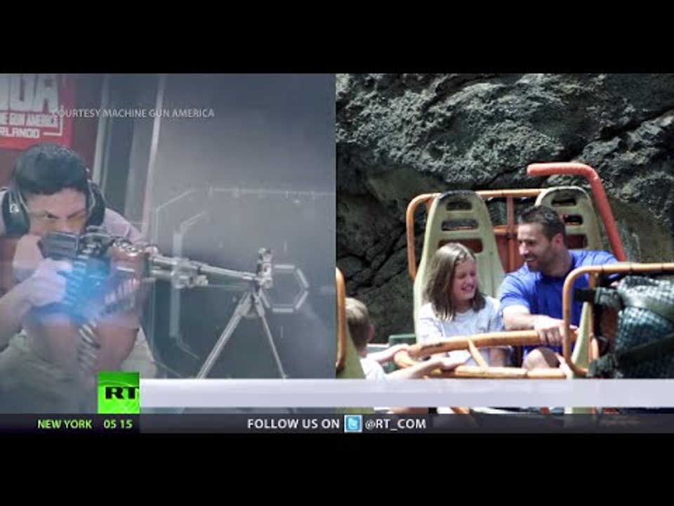 Revolvers & rifles for hire in gun theme park right next door to Disney World