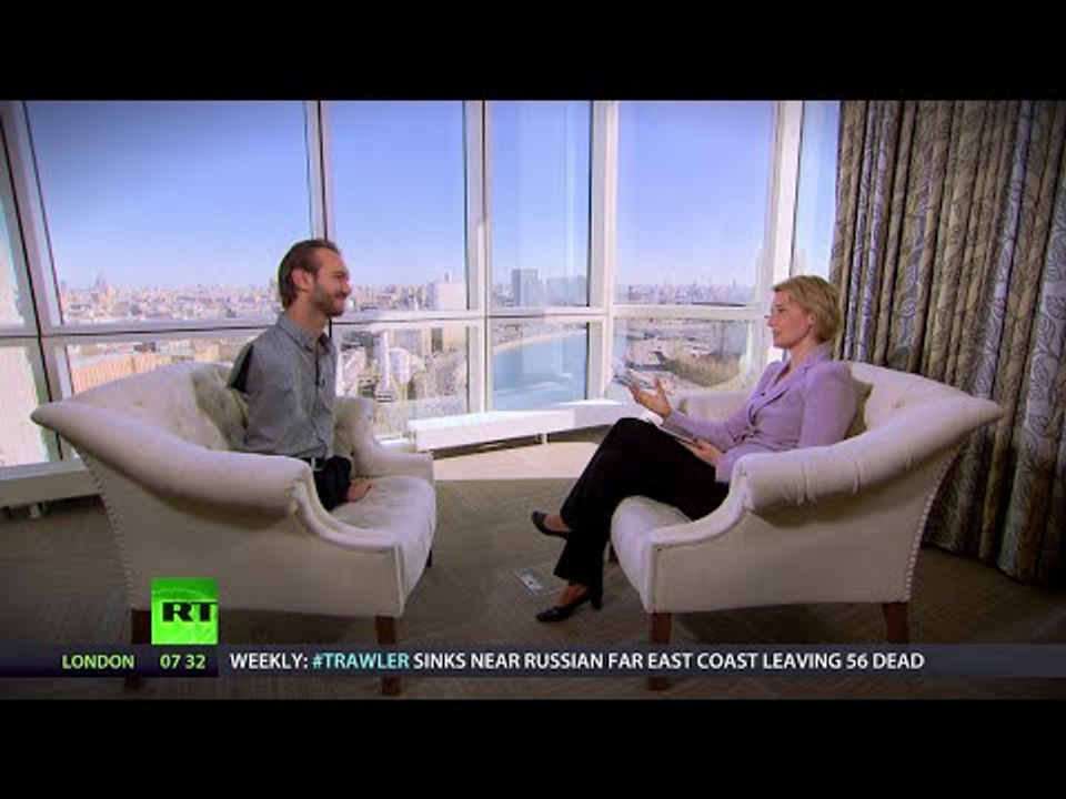 'Never give up, dream big, you never know your limits' - inspirational interview with Nick Vujicic