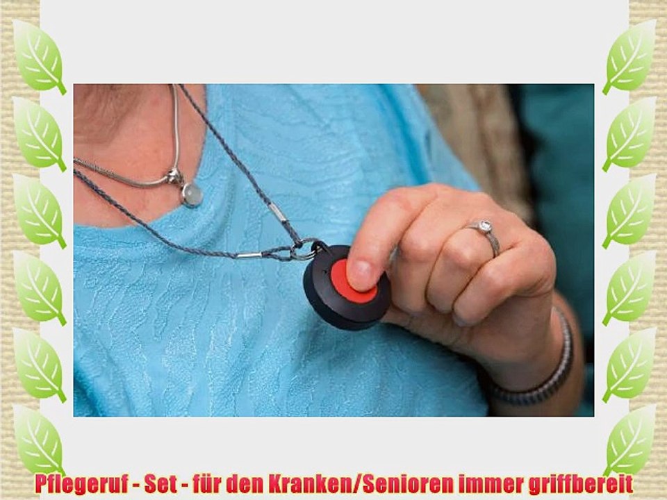 Pflegeruf-Set / Hausnotruf / Senioren-Hausalarm mit Funk-Halsbandsender