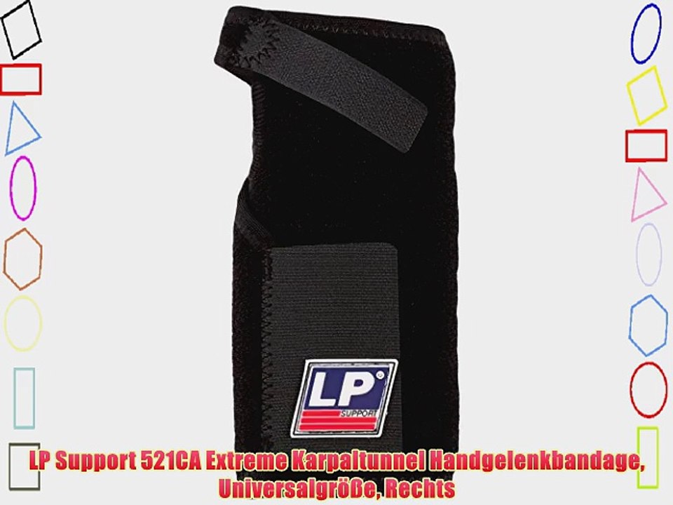 LP Support 521CA Extreme Karpaltunnel Handgelenkbandage Universalgr??e Rechts