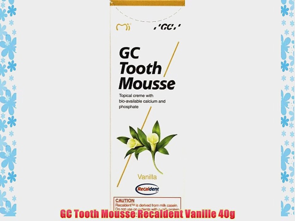 GC Tooth Mousse Recaldent Vanille 40g