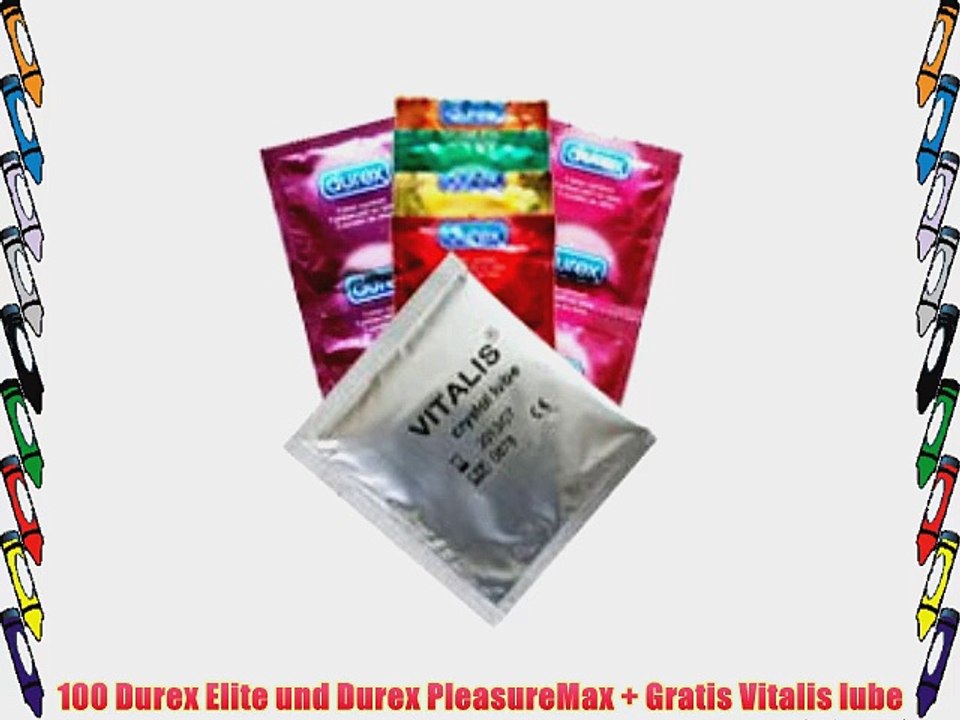 100 Durex Elite und Durex PleasureMax   Gratis Vitalis lube