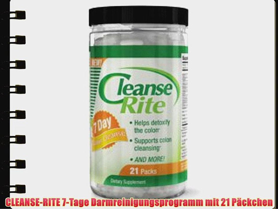 CLEANSE-RITE 7-Tage Darmreinigungsprogramm mit 21 P?ckchen