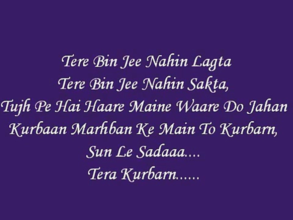 Pee Loon Lyrics - Once Upon A Time In Mumbai *HQ*