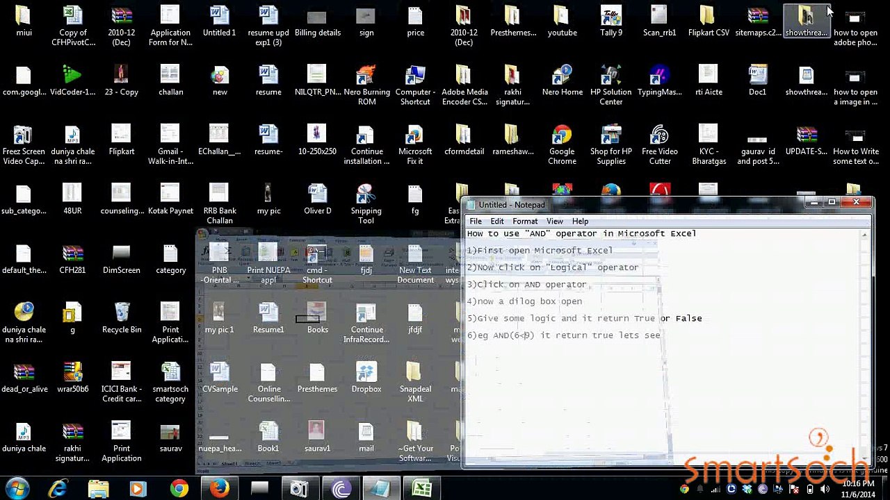 How To Use And Operator In Microsoft Excel 2007 In Windows