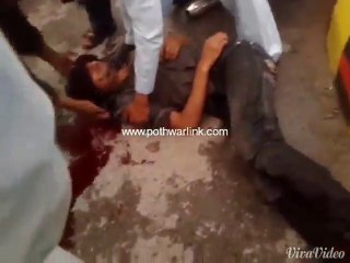 کلر سیداں نزد الائیڈ سکول ... موٹر سائیکل ایکسیڈنٹ....