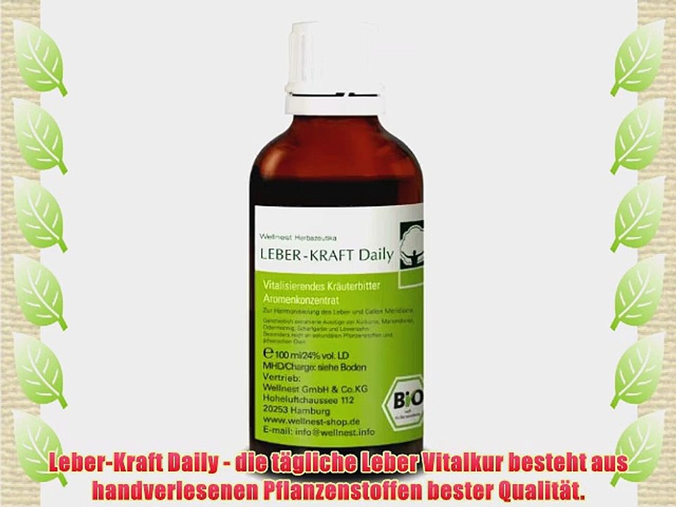 Leber-Kraft Daily - Kr?uterbitter mit Mariendistel Kurkuma und Scharfgabe - 100 ml