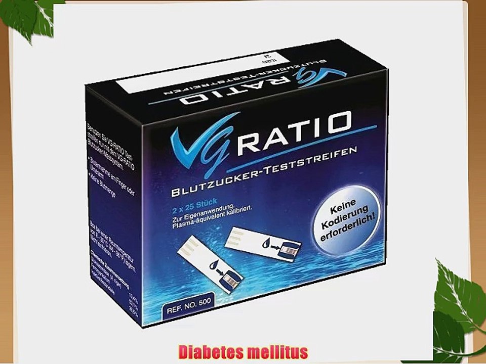 VG-RATIO Blutzucker Teststreifen - 50 St?ck