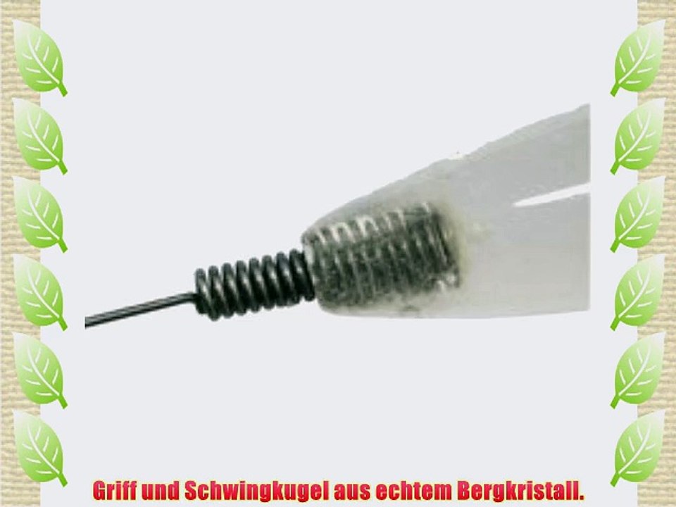 Bergkristall- Kristall Einhandrute Tensor Rute aus Edelstein in Geschenkbox