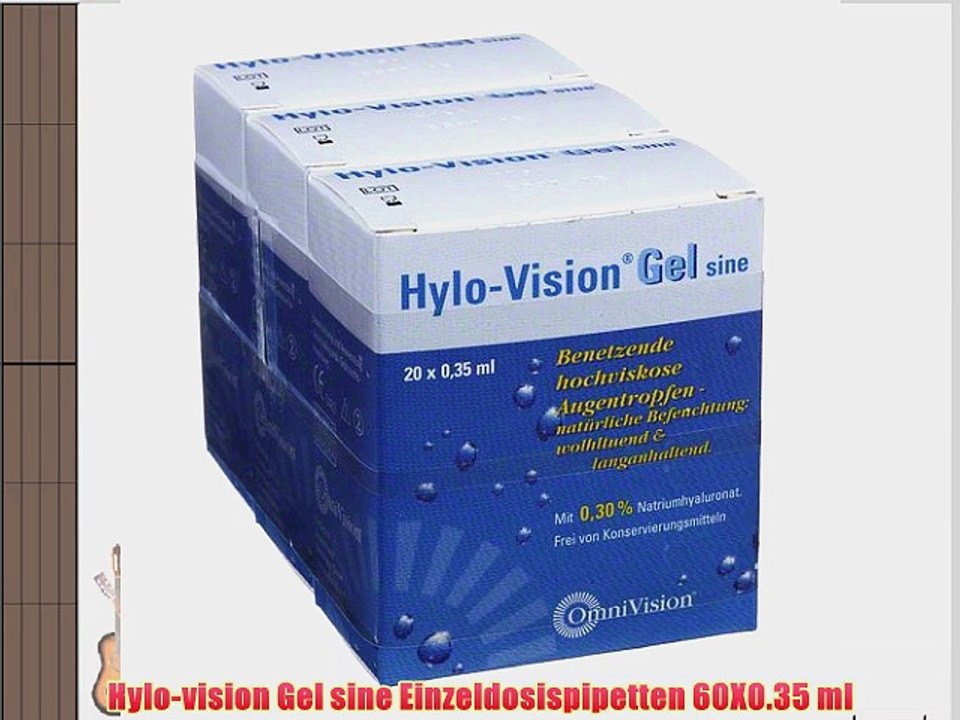 Hylo-vision Gel sine Einzeldosispipetten 60X0.35 ml