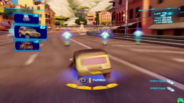 Cars 2 Game Miles Axlerod Harbor Sprint Battle Race