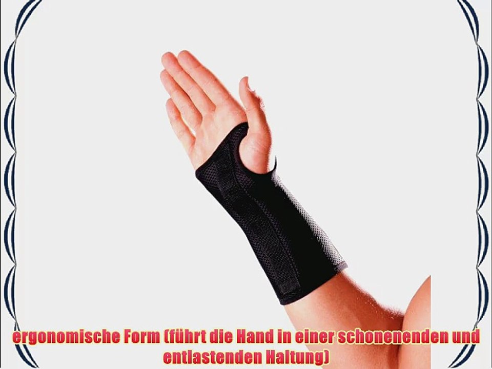 LP Support 535 atmungsaktive Handgelenkbandage Gr??e M Seite Rechts