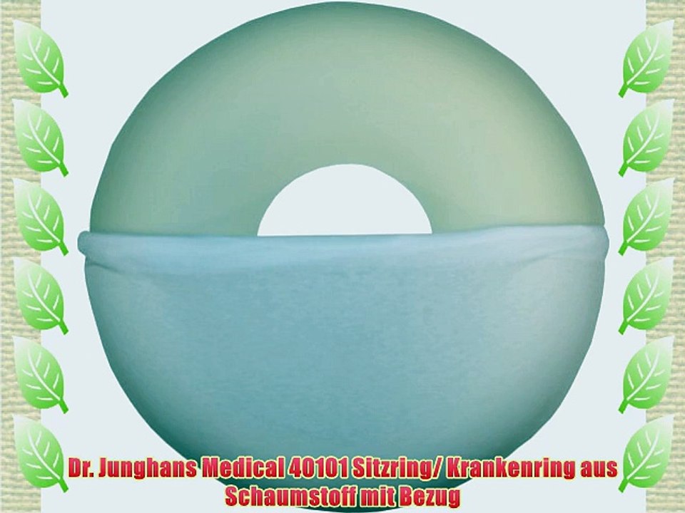 Dr. Junghans Medical 40101 Sitzring/ Krankenring aus Schaumstoff mit Bezug