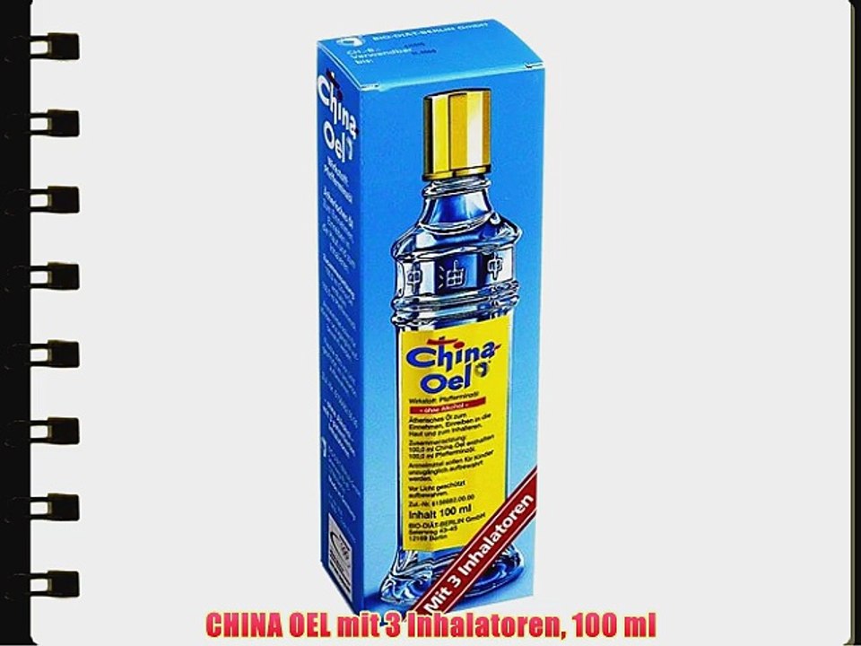 CHINA OEL mit 3 Inhalatoren 100 ml
