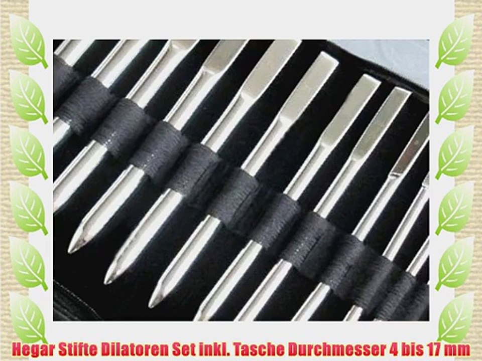 Dilatatoren Dilator HEGAR Stifte 14 teilig inkl. Etui